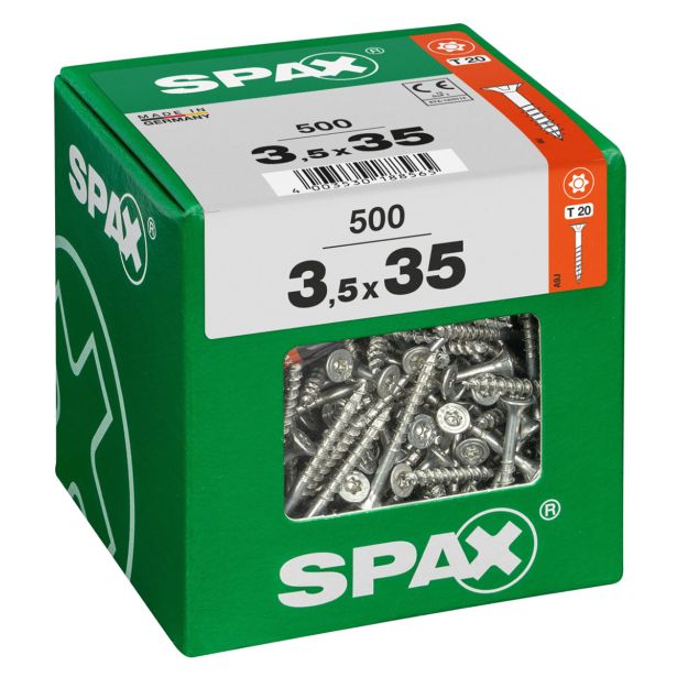 UNIVERZALNI VIJAK SPAX TX 3.5X35 WIROX A2F V ZAVITKU 500 KOS