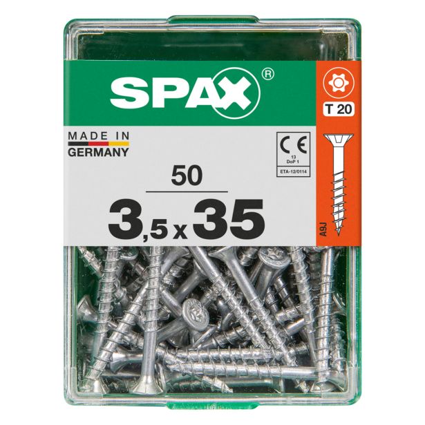 UNIVERZALNI VIJAK SPAX TX 3.5X35 WIROX A2F V ZAVITKU 50KOS