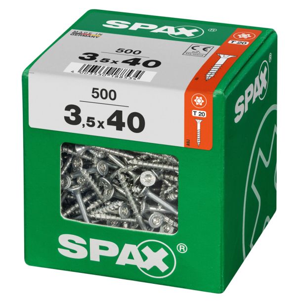 UNIVERZALNI VIJAK SPAX TX 3.5X40 WIROX A2F V ZAVITKU 500 KOS