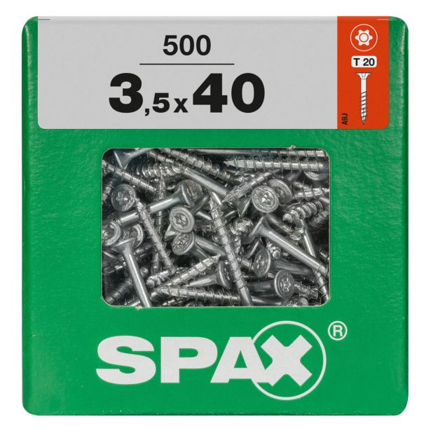 UNIVERZALNI VIJAK SPAX TX 3.5X40 WIROX A2F V ZAVITKU 500 KOS