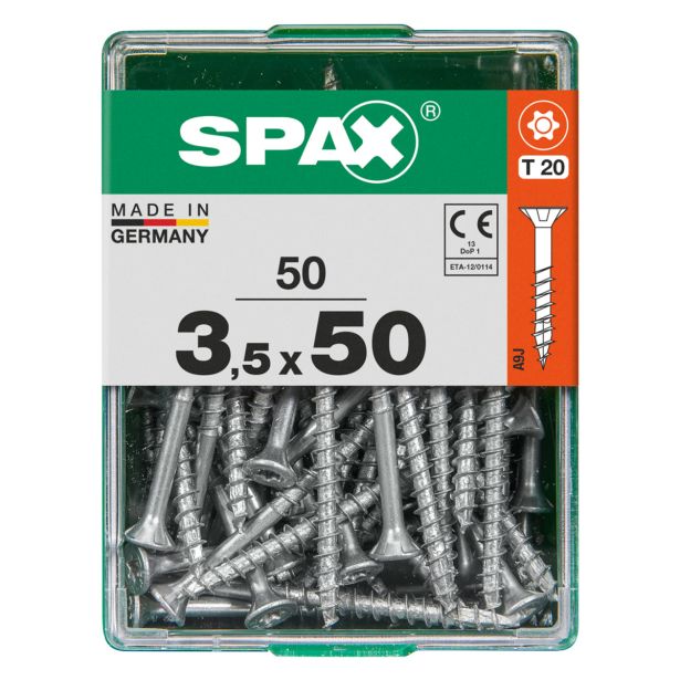 UNIVERZALNI VIJAK SPAX TX 3.5X50 WIROX A2F V ZAVITKU 50KOS