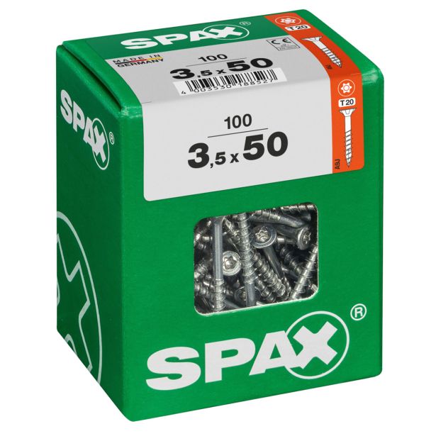UNIVERZALNI VIJAK SPAX TX 3.5X50 WIROX A2F V ZAVITKU 100KOS