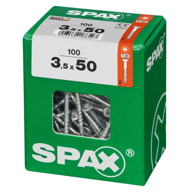 UNIVERZALNI VIJAK SPAX TX 3.5X50 WIROX A2F V ZAVITKU 100KOS