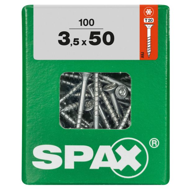 UNIVERZALNI VIJAK SPAX TX 3.5X50 WIROX A2F V ZAVITKU 100KOS