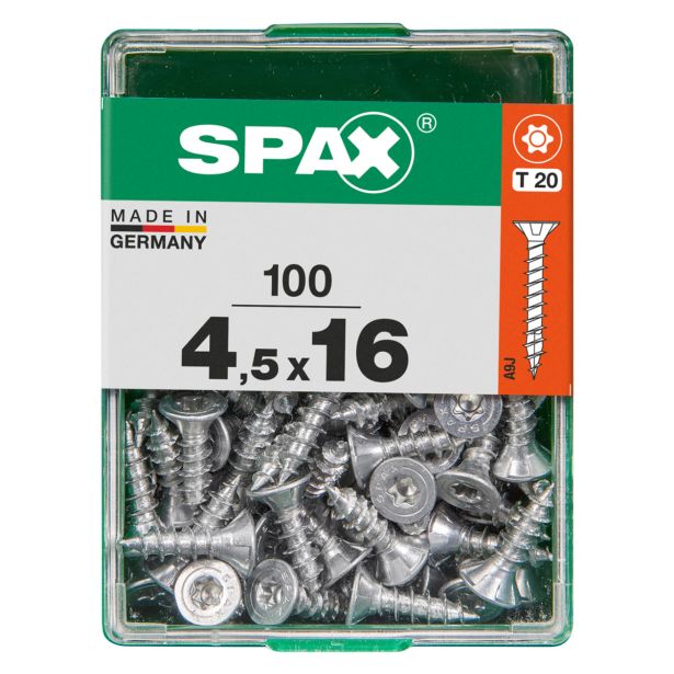 UNIVERZALNI VIJAK SPAX TX 4.5X16 WIROX A2F V ZAVITKU 100 KOS