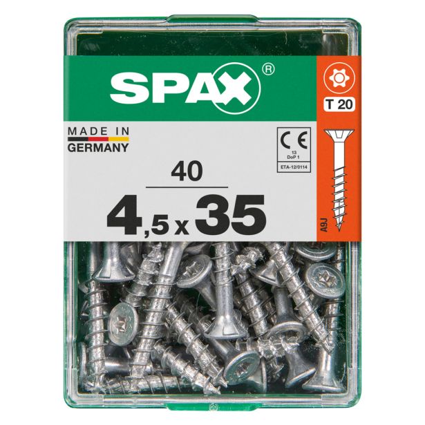 UNIVERZALNI VIJAK SPAX TX 4.5X35 WIROX A2F V ZAVITKU 40KOS
