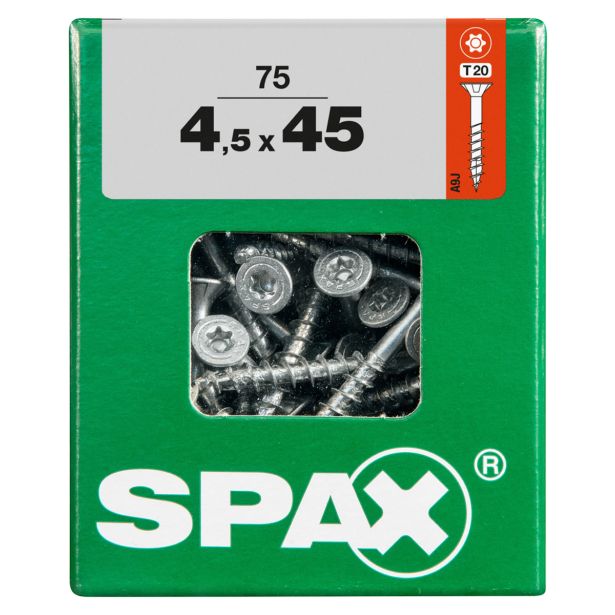 UNIVERZALNI VIJAK SPAX TX 4.5X45 WIROX A2F V ZAVITKU 75KOS