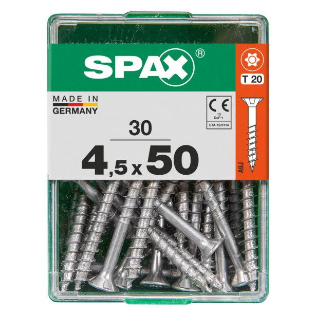 UNIVERZALNI VIJAK SPAX TX 4.5X50 WIROX A2F V ZAVITKU 30 KOS
