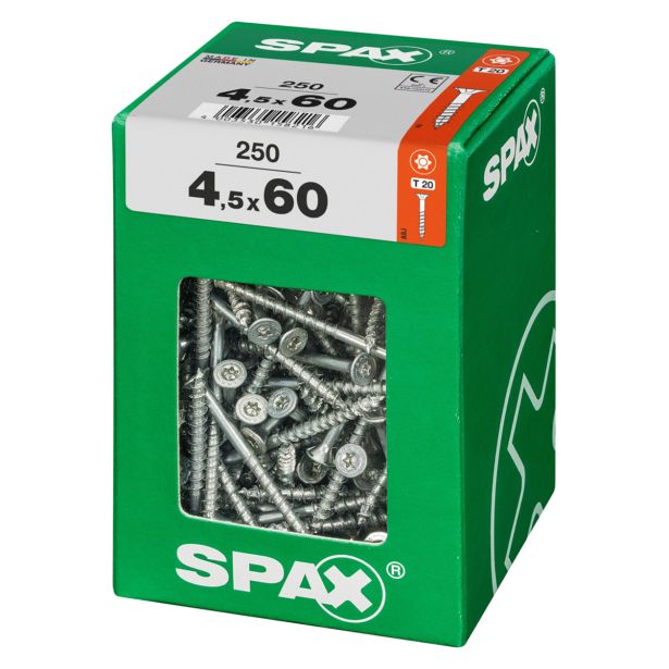 UNIVERZALNI VIJAK SPAX TX 4.5X60 WIROX A2F V ZAVITKU 250KOS