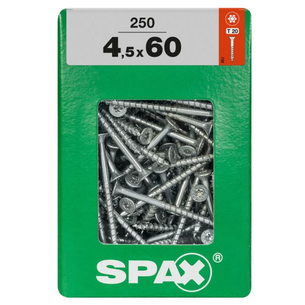 UNIVERZALNI VIJAK SPAX TX 4.5X60 WIROX A2F V ZAVITKU 250KOS
