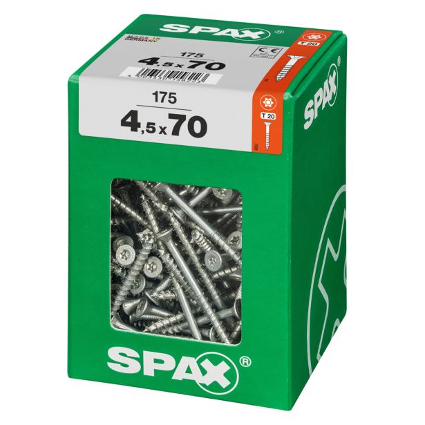 UNIVERZALNI VIJAK SPAX TX 4.5X70 WIROX A2F V ZAVITKU 175 KOS