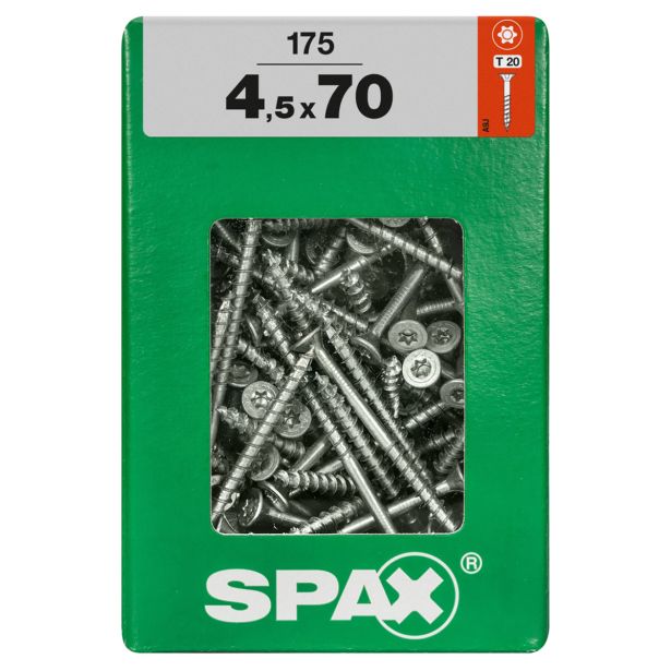 UNIVERZALNI VIJAK SPAX TX 4.5X70 WIROX A2F V ZAVITKU 175 KOS