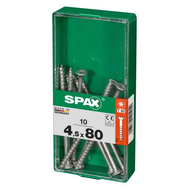 UNIVERZALNI VIJAK SPAX TX 4.5X80 WIROX A2F V ZAVITKU 10 KOS