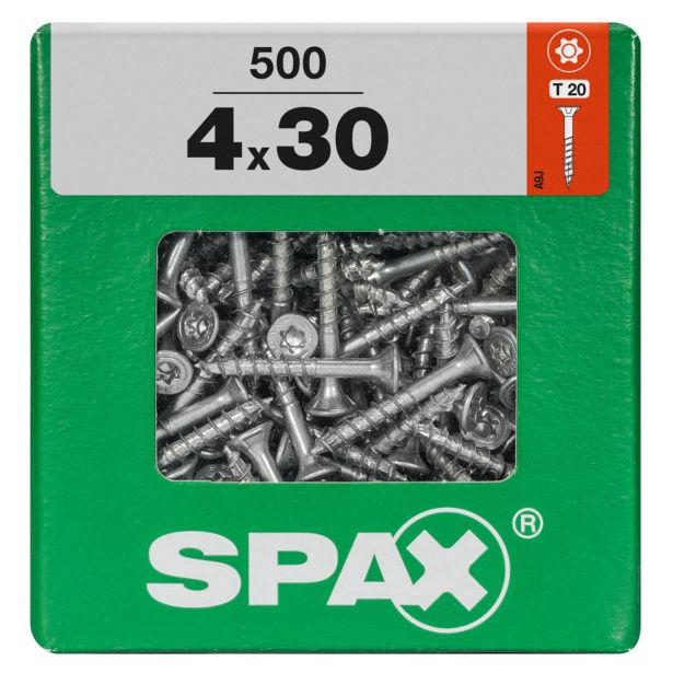 UNIVERZALNI VIJAK SPAX TX 4X30 WIROX A2F V ZAVITKU 500 KOS