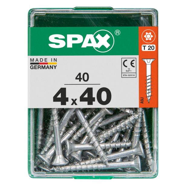 UNIVERZALNI VIJAK SPAX TX 4X40 WIROX A2F V ZAVITKU 40KOS