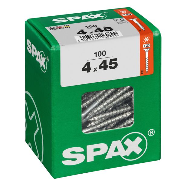 UNIVERZALNI VIJAK SPAX TX 4X45 WIROX A2F V ZAVITKU 100KOS