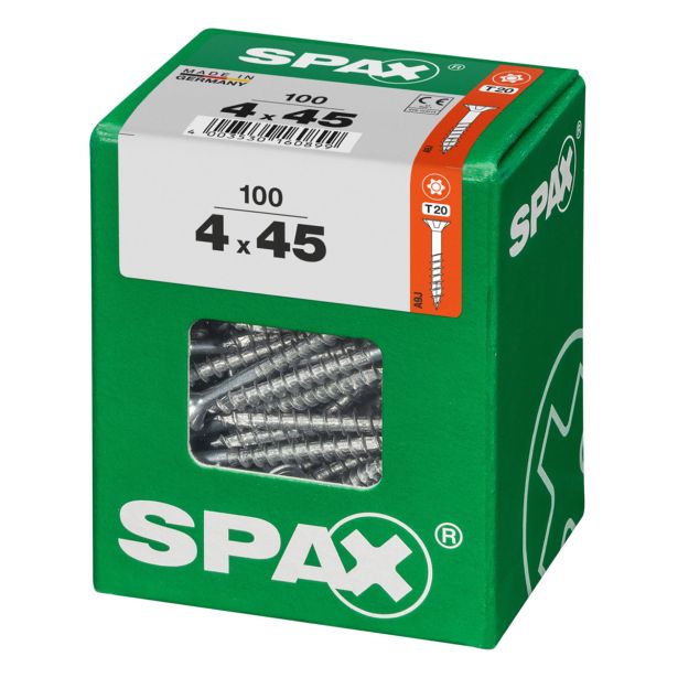 UNIVERZALNI VIJAK SPAX TX 4X45 WIROX A2F V ZAVITKU 100KOS