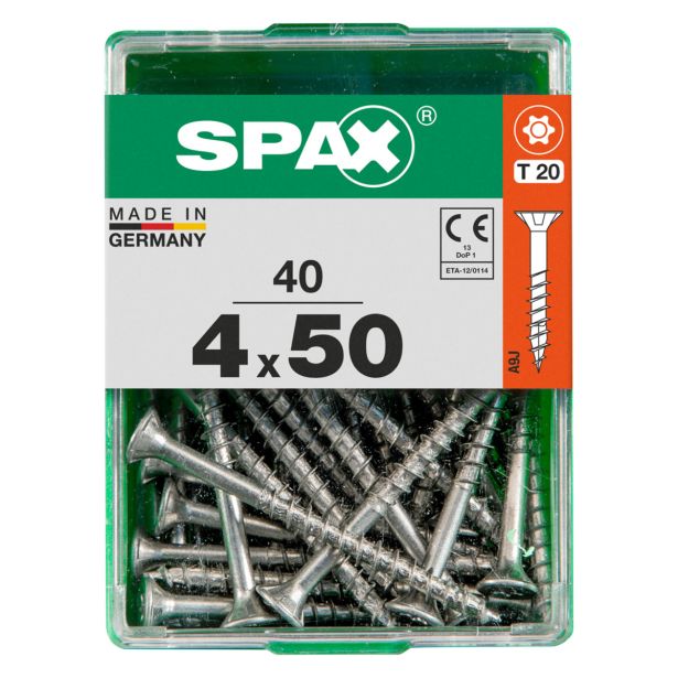 UNIVERZALNI VIJAK SPAX TX 4X50 WIROX A2F V ZAVITKU 40KOS