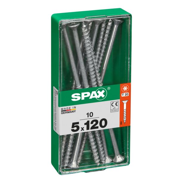 UNIVERZALNI VIJAK SPAX TX 5X120 WIROX A2F V ZAVITKU 10KOS