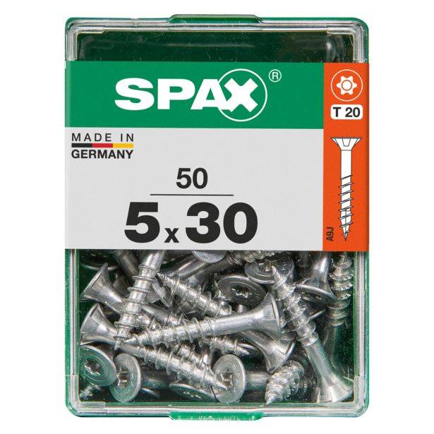 UNIVERZALNI VIJAK SPAX TX 5X30 WIROX A2F V ZAVITKU 50 KOS