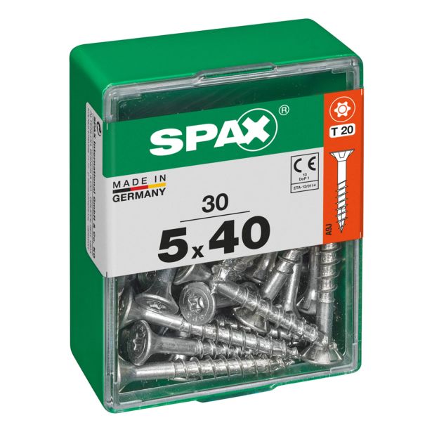 UNIVERZALNI VIJAK SPAX TX 5X40 WIROX A2F V ZAVITKU 30KOS