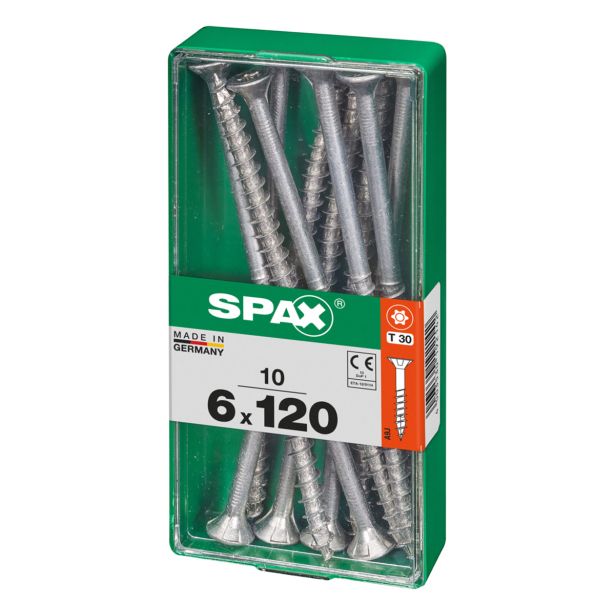 UNIVERZALNI VIJAK SPAX TX 6X120 WIROX A2F V ZAVITKU 10KOS