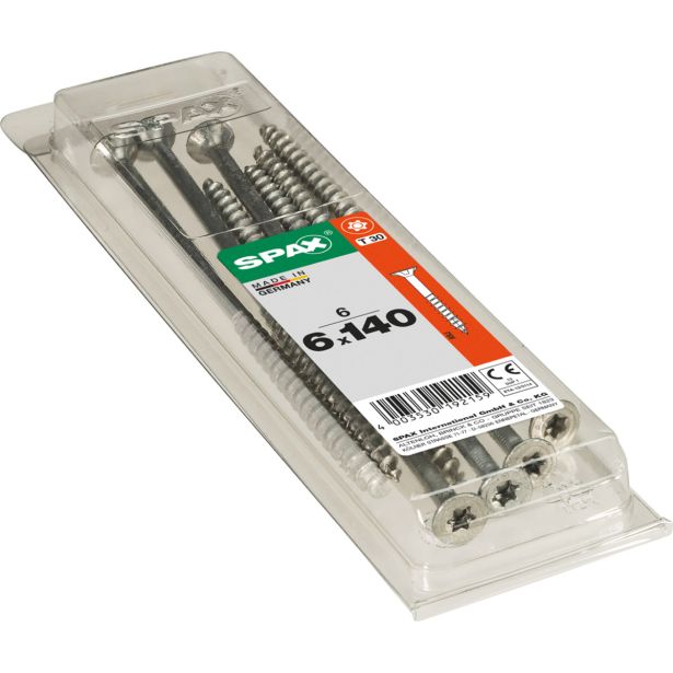 UNIVERZALNI VIJAK SPAX TX 6X140 WIROX A2F V ZAVITKU 6KOS