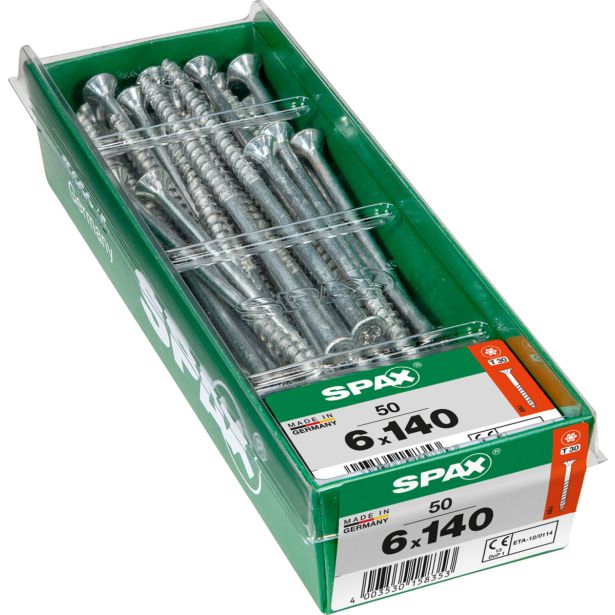 UNIVERZALNI VIJAK SPAX TX 6X140 WIROX A2F V ZAVITKU 50 KOS