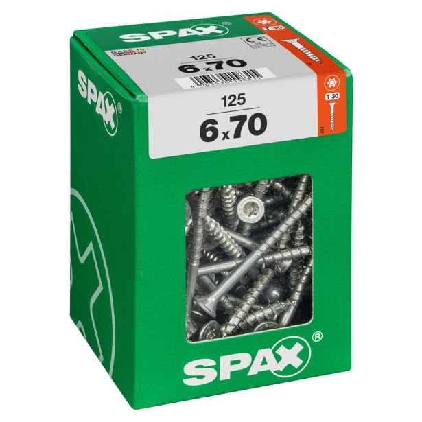 UNIVERZALNI VIJAK SPAX TX 6X70 WIROX A2F V ZAVITKU 125 KOS