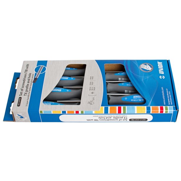 TORX IZVIJAČ UNIOR TX10-TX40 7 DEL. TBI ROČ. ART. 621/1CS7TBI