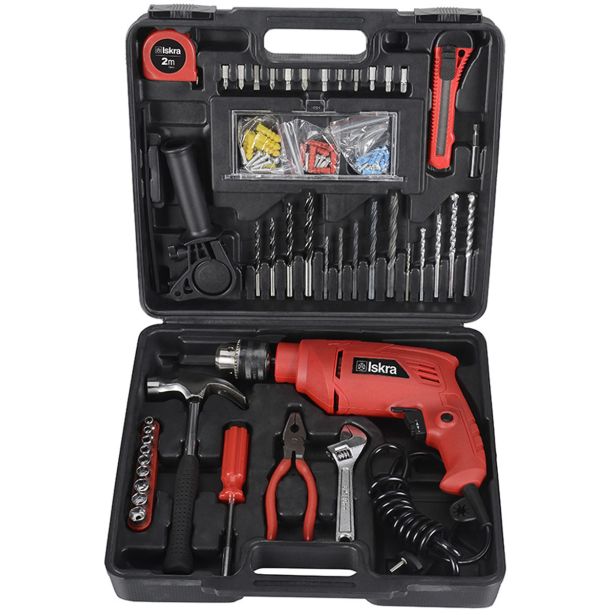 UDARNI VRTALNIK ISKRA GX-BMC002 500W S SETOM ORODJA