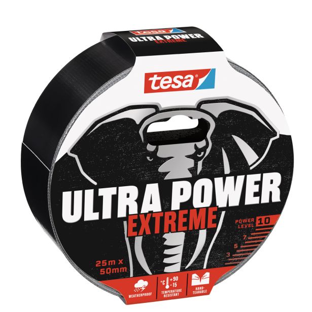 TESNILNI LEPILNI TRAK TESA ULTRA POWER EXTREME ČRN 25MX50MM - ZA POPRAVILA
