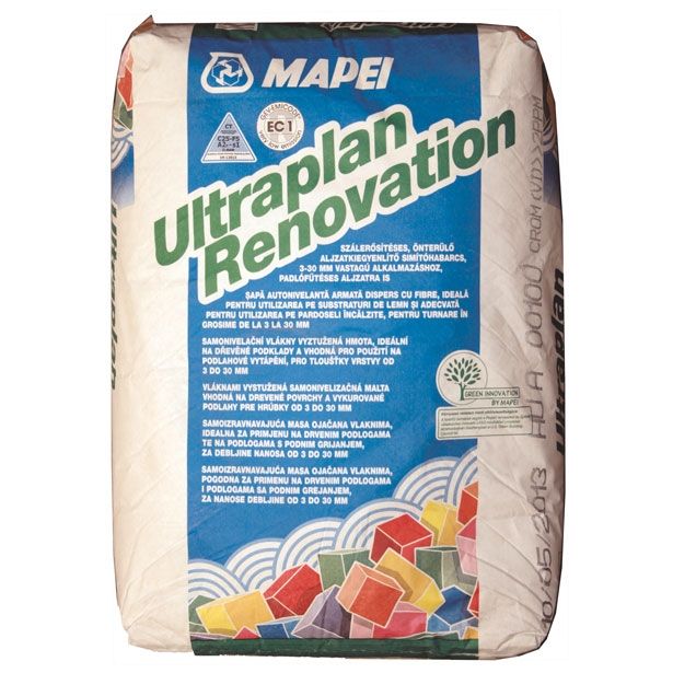 IZRAVNALNA TALNA MASA MAPEI ULTRAPLAN RENOVATION 23KG Z MIKROVLAKNI