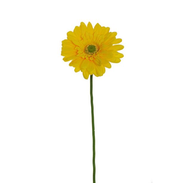 UMETNO CVETJE EVERGREENS GERBERA RUMENA
