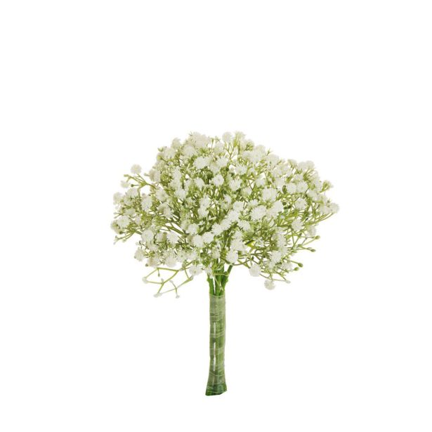 UMETNO CVETJE EVERGREENS GYPSOPHILLA V ŠOPKU BELA 31 CM