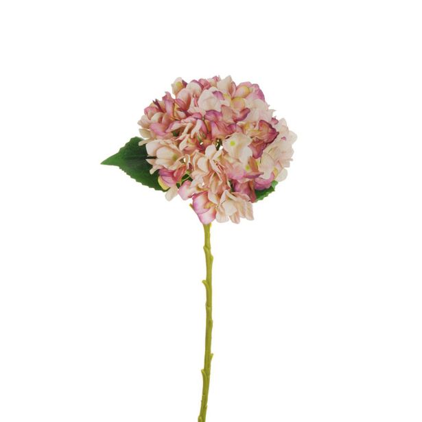 UMETNO CVETJE EVERGREENS HORTENZIJA JULIET VIJOLA, KREM 50 CM