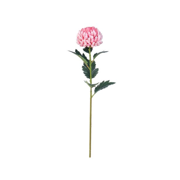 UMETNO CVETJE KRIZANTEMA ENOJNA VEJICA ROZA 59 CM