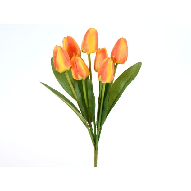 UMETNO CVETJE TULIPAN ŠOPEK X7 ORANŽEN
