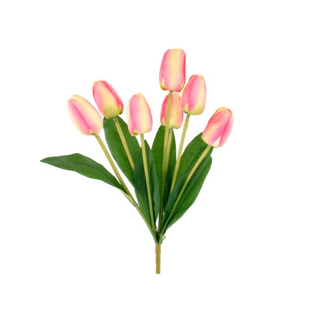 UMETNO CVETJE TULIPAN ŠOPEK X7 ROZA