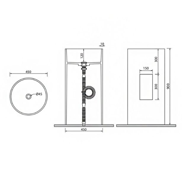 UMIVALNIK KARAG 45D WHITE MAT