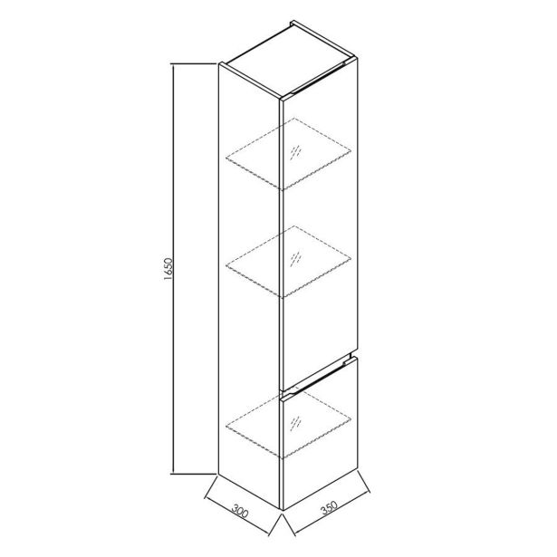 UMIVALNIŠKA ENOTA KOLPA SAN I 1650 IMAN ANTRACIT Z VRATI