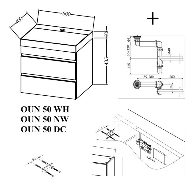 UMIVALNIŠKA ENOTA KOLPA SAN OUN 50 NW NAOMI Z UMIV.
