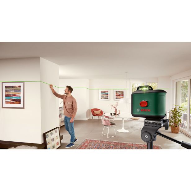 UNIVERSALLEVEL 360 + TT 150 LINIJSKI LASER Z ZELENIM ŽARKOM + STOJALO TT 150