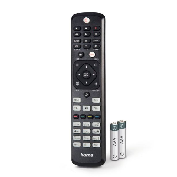 UNIVERZALNI DALJINSKI UPRAVLJALNIK ZA TELEVIZORJE PHILIPS, IR, UČLJIV, OSVETLJEVALNI GUMB