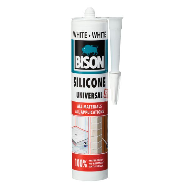 ACETATNI SILIKON BISON BELI 280 ML