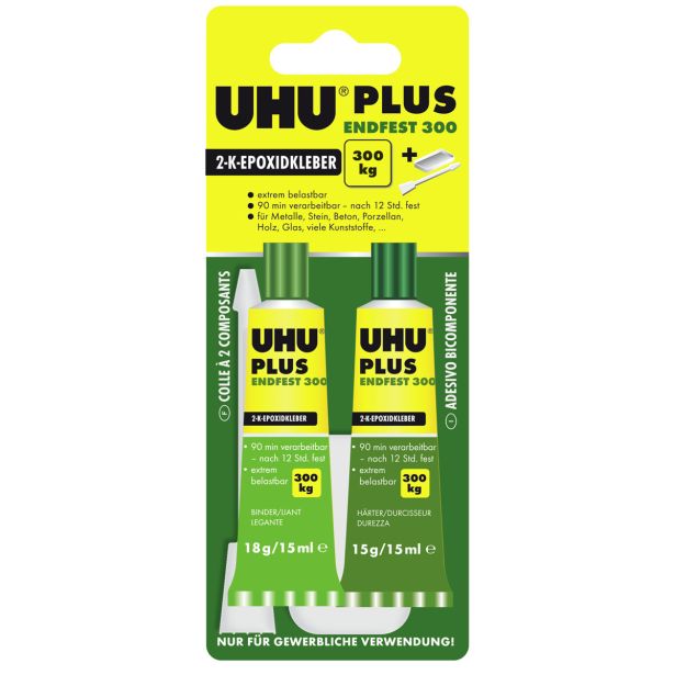 UNIVERZALNO LEPILO UHU PLUS EDENFEST A+B 33 G