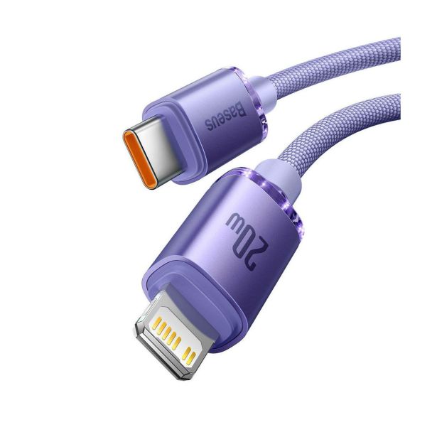USB KABEL BASEUS KABEL USB-C/LIGHT. 20W BASEUS VIJOLIČEN 1.2M