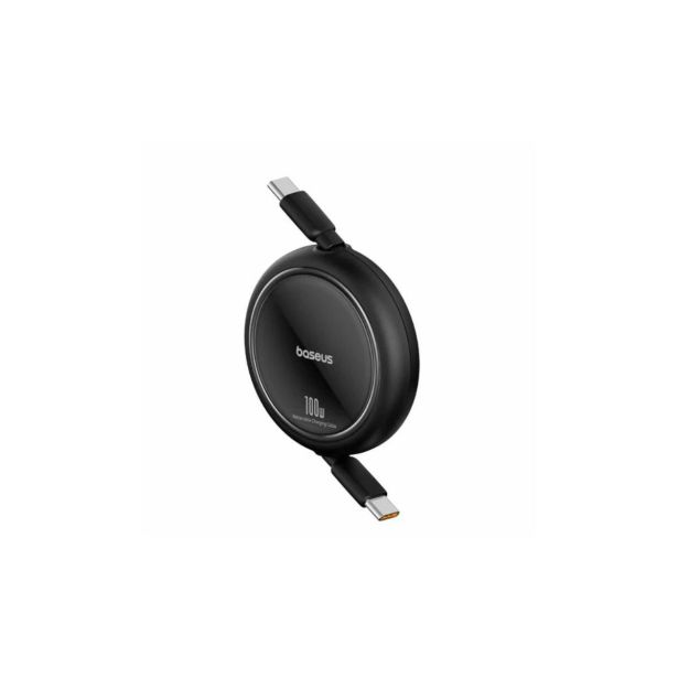 USB KABEL BASEUS KABEL USB-C/USB-C 1M 100W BASEUS, IZVLEČNI, ČRN