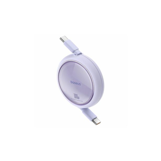 USB KABEL BASEUS KABEL USB-C/USB-C 1M 100W BASEUS, IZVLEČNI, VIJOL.