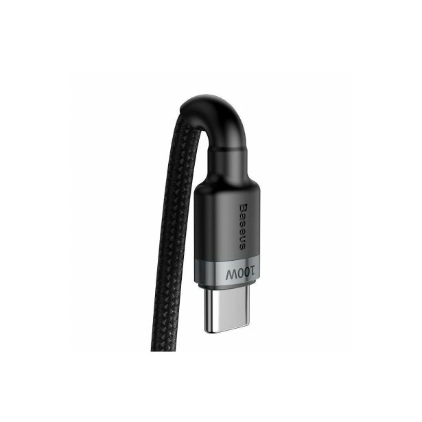 USB KABEL BASEUS KABEL USB-C/USB-C 2M 100W BASEUS CAFULE ČRNA+SIVA